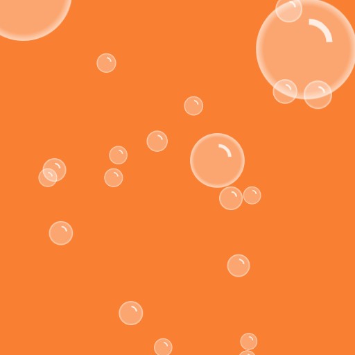 橙汁气泡动态壁纸